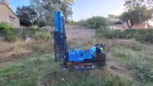 ETUDE DE SOL G1PGC à TRANS EN PROVENCE (83) VAR Sondages au pénétromètre dynamique lourd pour une étude de sol sur Trans en provence . Cette méthode permet de vérifier la résistance de sol
