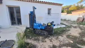 ETUDE DE SOL G2AVP à ROCBARON (83) VAR Sondages au pénétromètre dynamique lourd pour une étude de sol sur Rocbaron . Cette méthode permet de vérifier la résistance de sol pour l’emprise au sol du projet