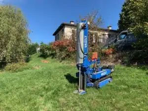 ETUDE DE SOL G2AVP à ST PIERRE DE RIVIERE (09) ARIEGE Sondages au pénétromètre dynamique lourd pour une étude de sol sur St pierre de riviere . Cette methode permet de vérifier la résistance de sol pour l’emprise au sol du projet