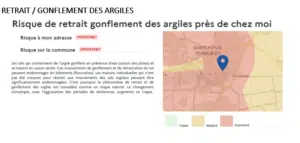 ETUDE DE SOL G1PGC SAINTE FOY DE PEYROLIERES Carte d’exposition au retrait-gonflement des argiles RGA pour une étude de sol G1 PGC