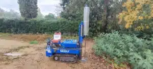 ETUDE DE SOL G2AVP à SAINT TROPEZ 83 Sondages au pénétromètre dynamique lourd pour une étude de sol sur St pierre de riviere . Cette methode permet de vérifier la résistance de sol pour l’emprise au sol du projet