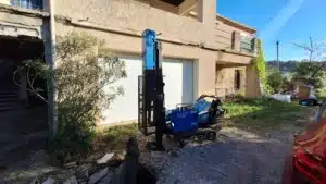 ETUDE DE SOL G5 Sinistres à BOUC BEL AIR - BOUCHES DU RHONE Sondages au pénétromètre dynamique lourd pour une étude de sol . Cette méthode permet de vérifier la résistance de sol pour l’emprise au sol de l’existant.