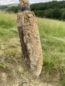 ETUDE DE SOL G2AVP à SAVERDUN tarière
